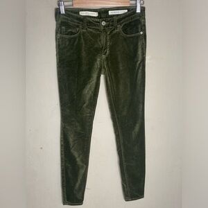 Pilcro and the Letterpress by Anthropologie High Rise Skinny Corduroy Velvet 25